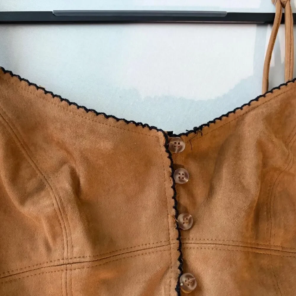 Unbranded Women's Tan Crop-top
